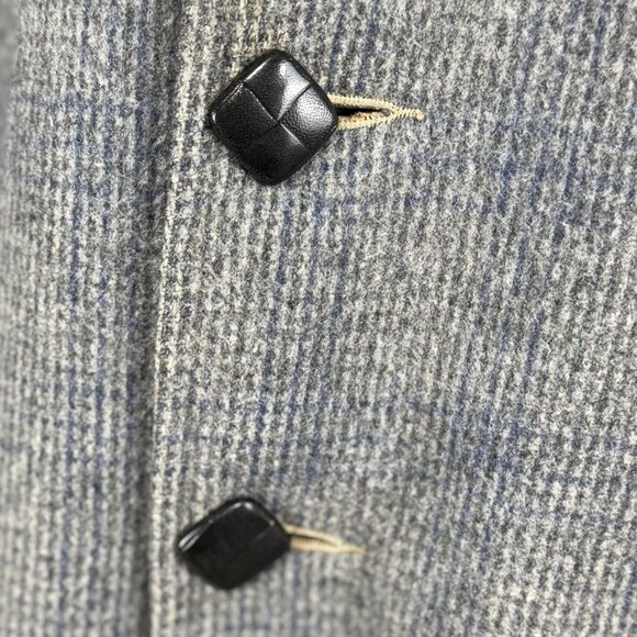 Vintage 1970s Penneys Mens Wool Blend Herringbone Coat Size 40 - Picture 6 of 10